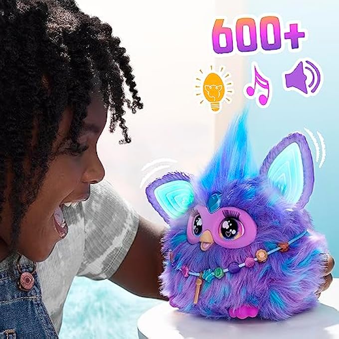 rayihni PURPLE, 15 FASHION ACCESSORIES, INTERACTIVE PLUSH TOYS FOR 6 YEAR OLD GIRLS & BOYS & UP, VOICE ACTIVATED ANIMATRONIC - Image 4